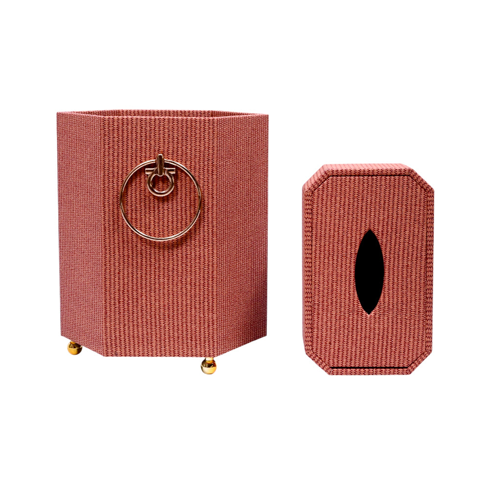 DUSBIN & TISSUE BOX SET ZT9433 I.M Default Title - MamasJan Decoration