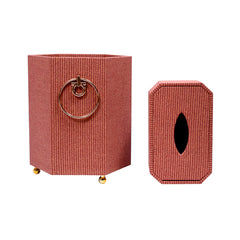 DUSBIN & TISSUE BOX SET ZT9433 I.M Default Title - MamasJan Decoration