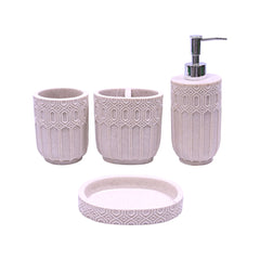 BATH ROOM SET 4PCS IR SMS-1019 Default Title - MamasJan Décor