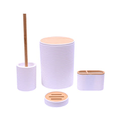 BATHROOM SET 5PCS ACRYLIC IR KL9591-B Default Title - MamasJan Décor