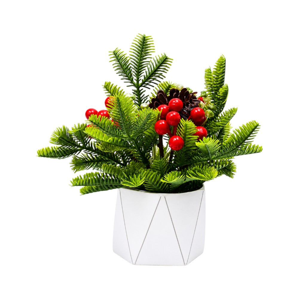 ARTIFICIAL FLOWER POT IR 469A-4 Default Title - MamasJan Decoration