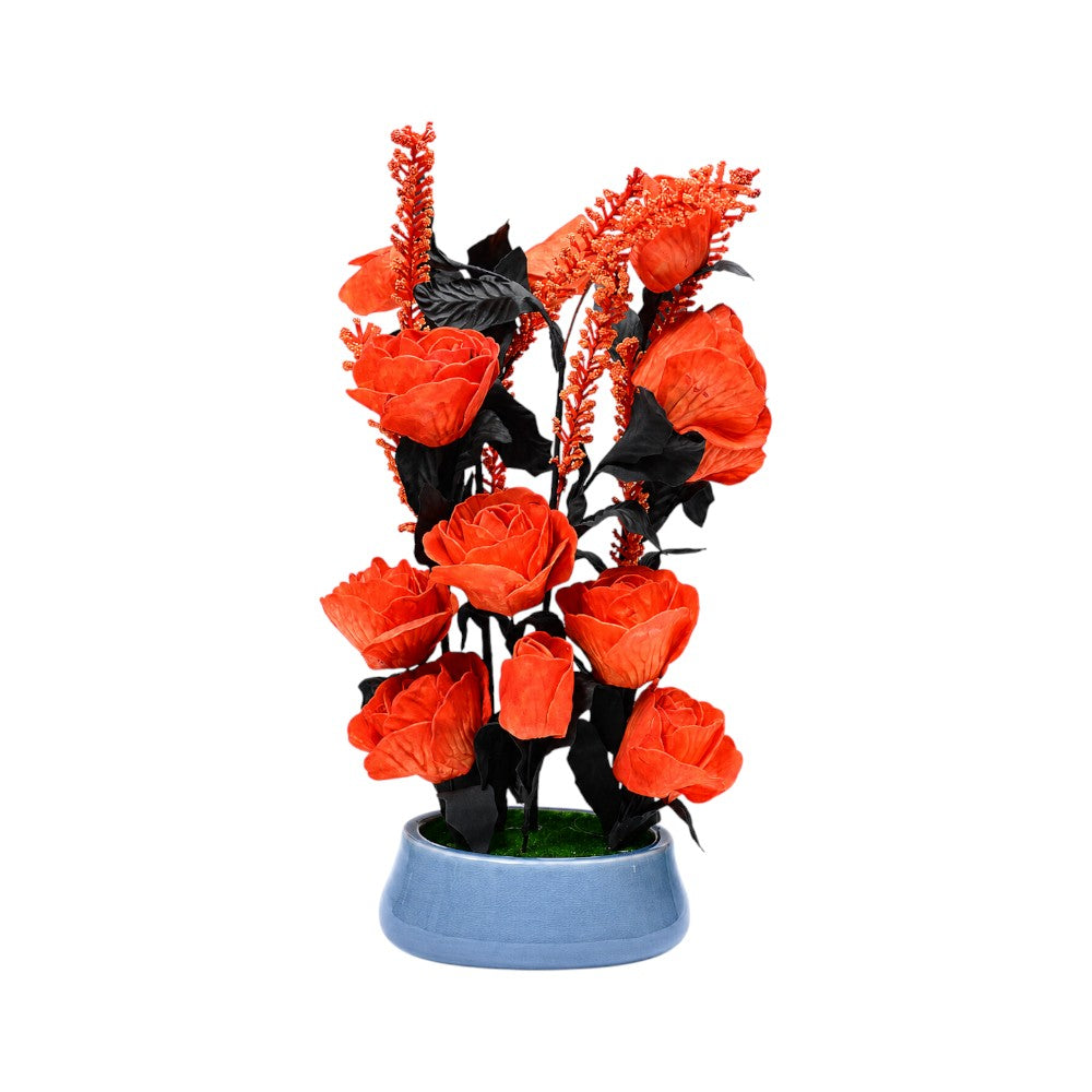 ARTIFICIAL FLOWER POT IR 469A-12 Default Title - MamasJan Decoration