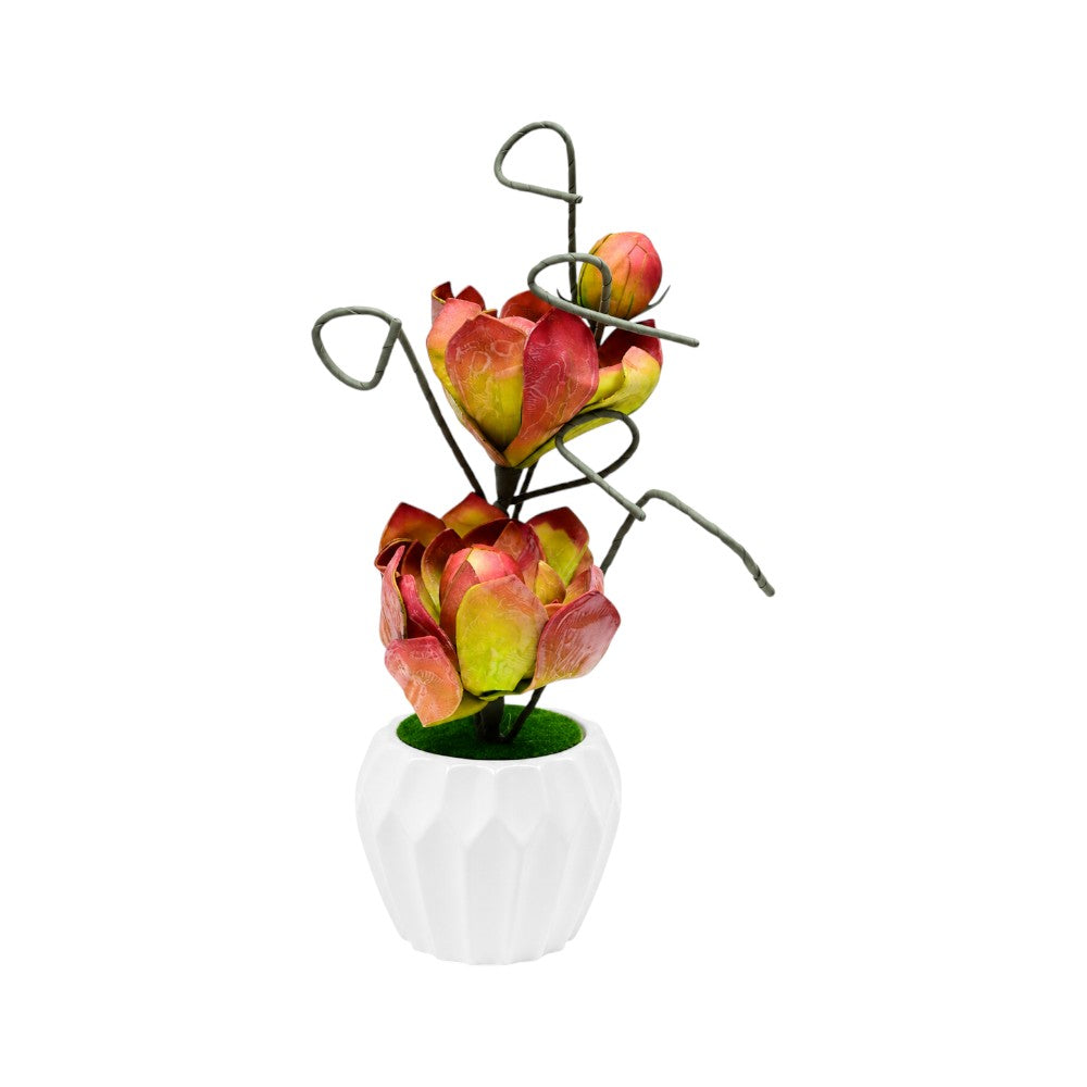 ARTIFICIAL FLOWER POT IR 469A-14 Default Title - MamasJan Decoration
