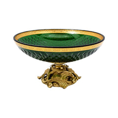 BOWL CRYSTAL BRASS IR E7-B23006-4 JSB05-D02-1D Default Title - MamasJan Decoration