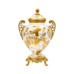 BOWL CANDY CRYSTAL BRASS IR E9-J2004-2 JS1808-737JB Default Title - MamasJan Decoration