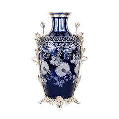 VASE CRYSTAL BRASS IR M3-106301 JSA03-A32 Default Title - MamasJan Decoration