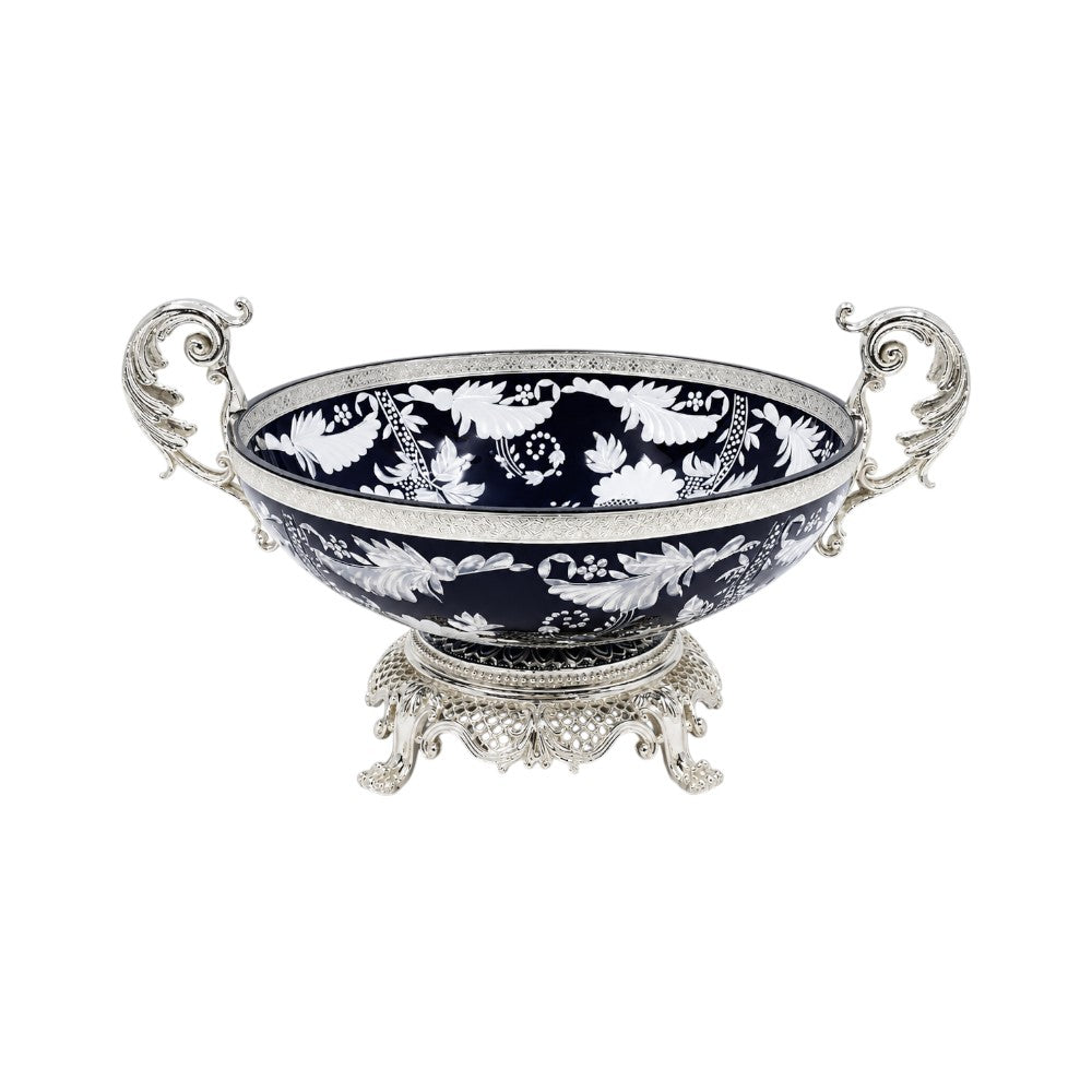 BOWL CRYSTAL BRASS IR H-B14-3012 JSA03-A32 Default Title - MamasJan Decoration