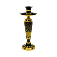 CANDLE STAND CRYSTAL BRASS IR E9-C6049-3 JSA19-A32 Default Title - MamasJan Decoration