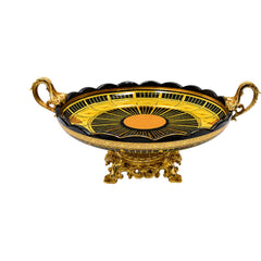 DISH CRYSTAL BRASS IR EP5001-3 JSA24-A32 Default Title - MamasJan Decoration