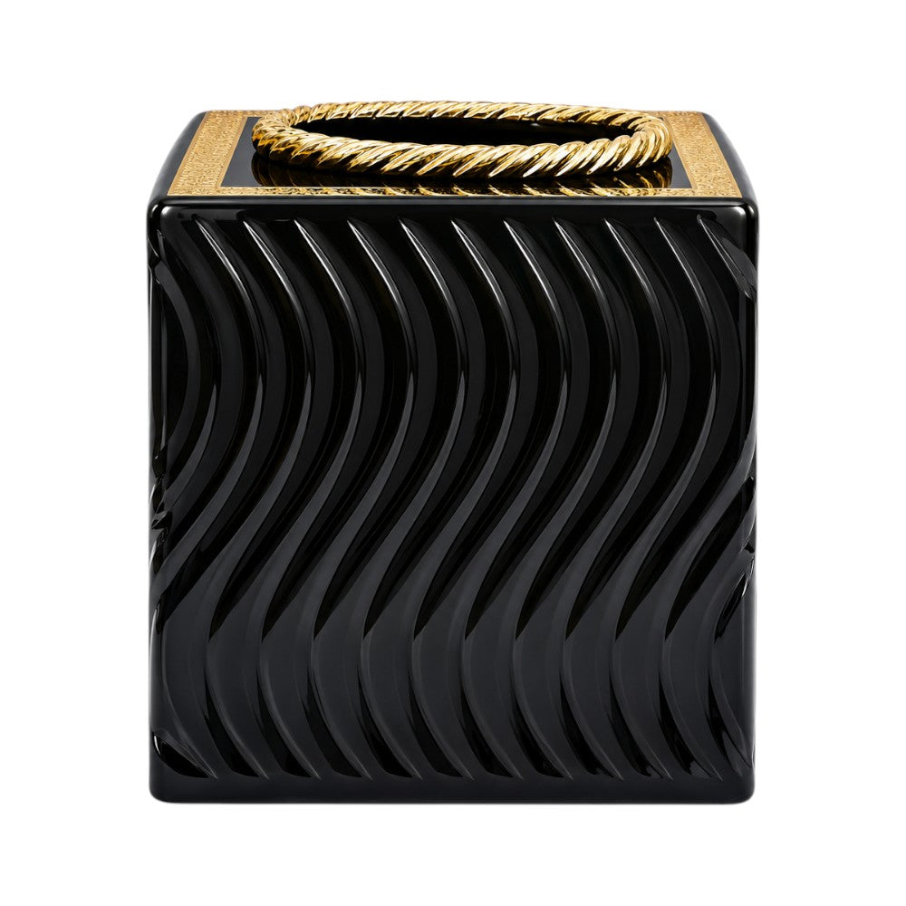 TISSUE BOX CRYSTAL BRASS IR H-W02-6025 JSC05-A32 Default Title - MamasJan Decoration