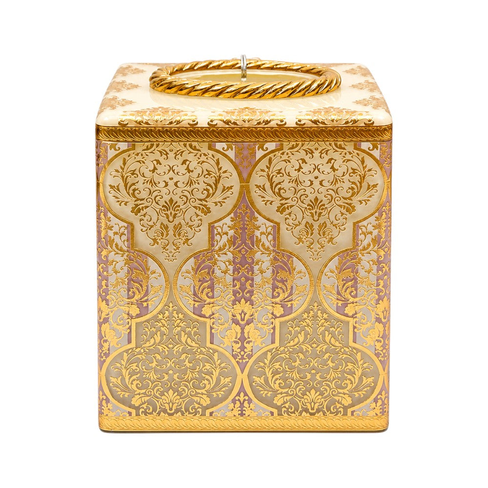 TISSUE BOX CRYSTAL BRASS IR H-W02-6025 J204-B04 Default Title - MamasJan Decoration