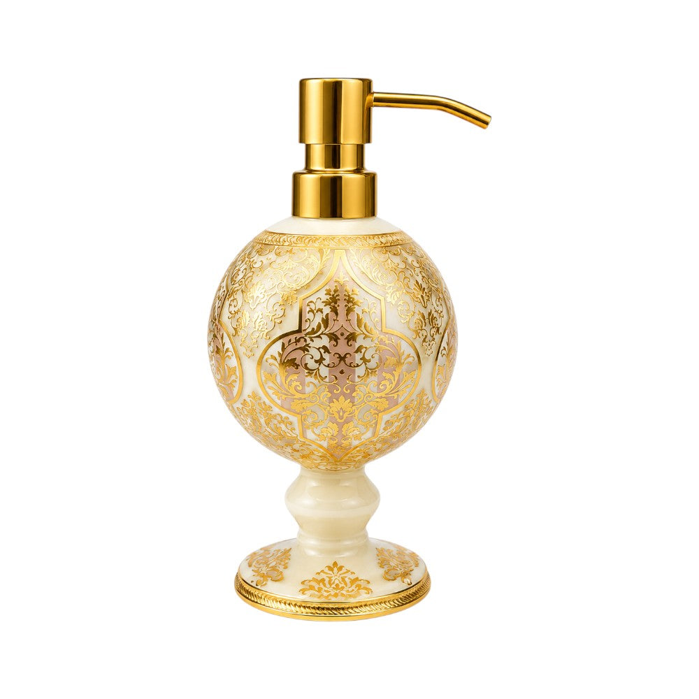 SOAP DISPENSER CRYSTAL BRASS IR H-W07-1087 J204-B04 Default Title - MamasJan Decoration