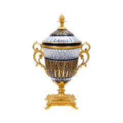 BOWL CANDY CRYSTAL BRASS IR H-J50-2047 JSA31-A32 Default Title - MamasJan Decoration