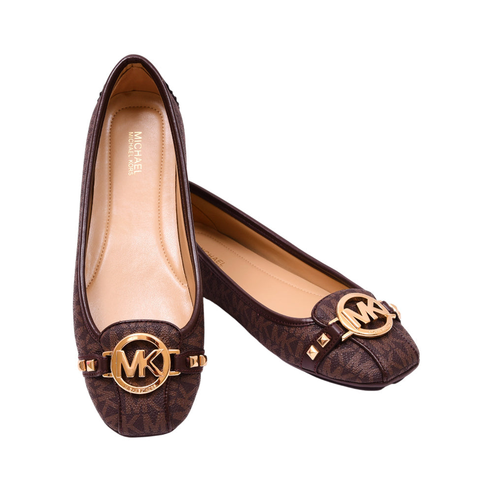 MK PUMPS FULTON MOC 49T8FUFR1B BRN 7.5 (IR) Default Title - MamasJan Ladies Shoes & Bags