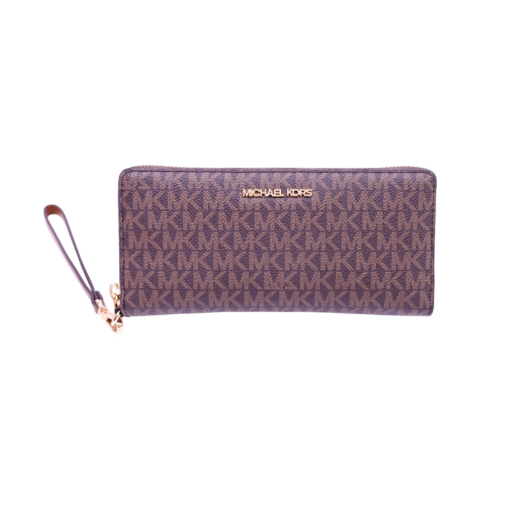 MK SIGNATURE WALLET 35F8GTVT3B BRN (IR) Default Title - MamasJan Gift counter