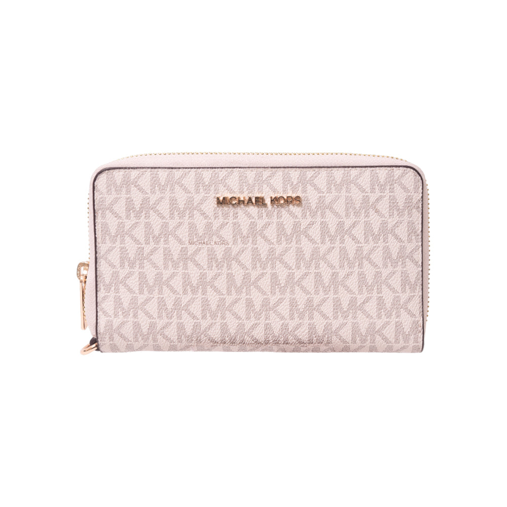 MK SIGNATURE WALLET 35F8GTVW9B VANILLA (IR) Default Title - MamasJan Ladies Shoes & Bags