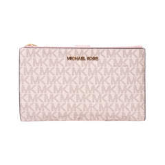 MK DOUBLE ZIPPER WALLET 35F8GTVW0B VANILLA (IR) Default Title - MamasJan Ladies Shoes & Bags