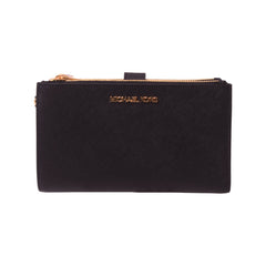 MK DOUBLE ZIPPER WALLET 35F8GTVW0L BLK (IR) Default Title - MamasJan Ladies Shoes & Bags
