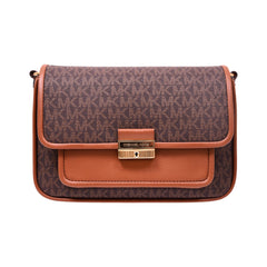 MK SIGNATURE CROSSBODY BAG 35R5G2BM8B BRN (IR) Default Title - MamasJan Ladies Shoes & Bags