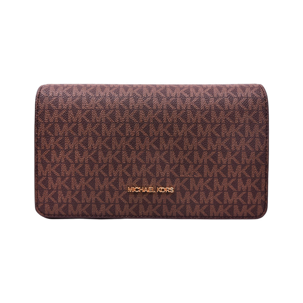 MK SIGNATURE CROSSBODY BAG 35F5GTVC8B BRN (IR) Default Title - MamasJan Ladies Shoes & Bags
