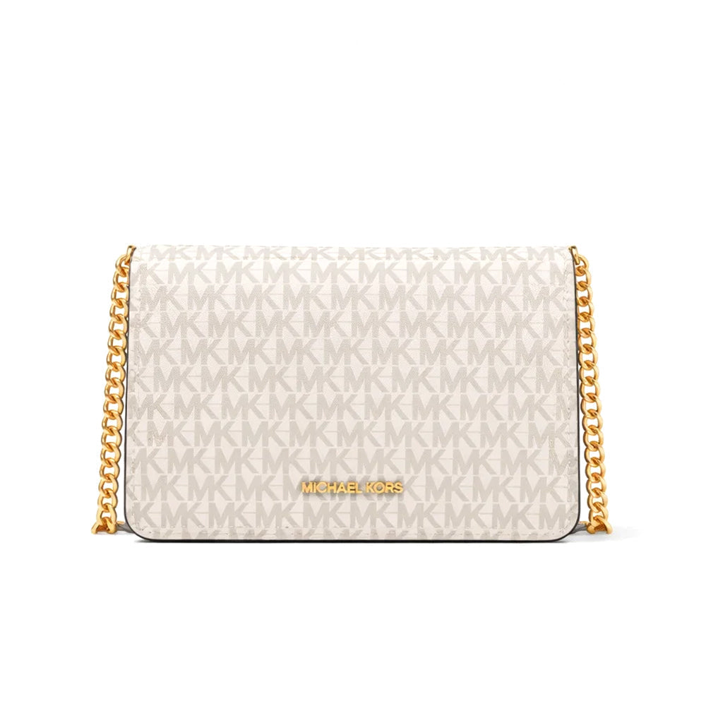 MK SIGNATURE CROSSBODY BAG 35F5GTVC8B CRM/MULTI (IR) Default Title - MamasJan Ladies Shoes & Bags
