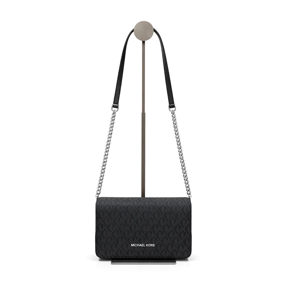MK SIGNATURE CROSSBODY BAG 35F5STVC8B BLK (IR) Default Title - MamasJan Ladies Shoes & Bags
