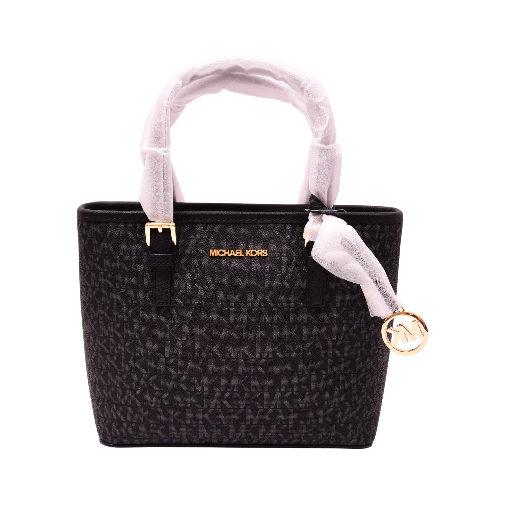 MK SIGNATURE HANDCARRY CROSSBODY BAG 35T9GTVT0B BLK (IR) Default Title - MamasJan Ladies Shoes & Bags