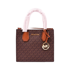 MK SIGNATURE HANDCARRY CROSSBODY BAG 35S1GM9M2B BRN (IR) Default Title - MamasJan Ladies Shoes & Bags
