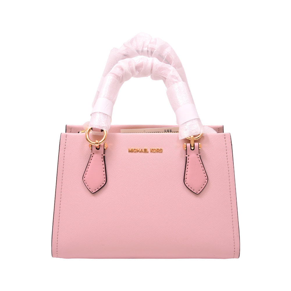 MK SIGNATURE HANDCARRY CROSSBODY BAG 35F5G6AM1T PWDR BLSH (I Default Title - MamasJan Ladies Shoes & Bags