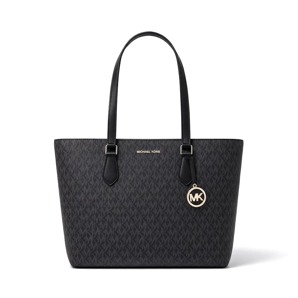 MK SIGNATURE SHOULDER CARRY BAG SHEILA 35T4S6HT3B BLK (IR) Default Title - MamasJan Ladies Shoes & Bags