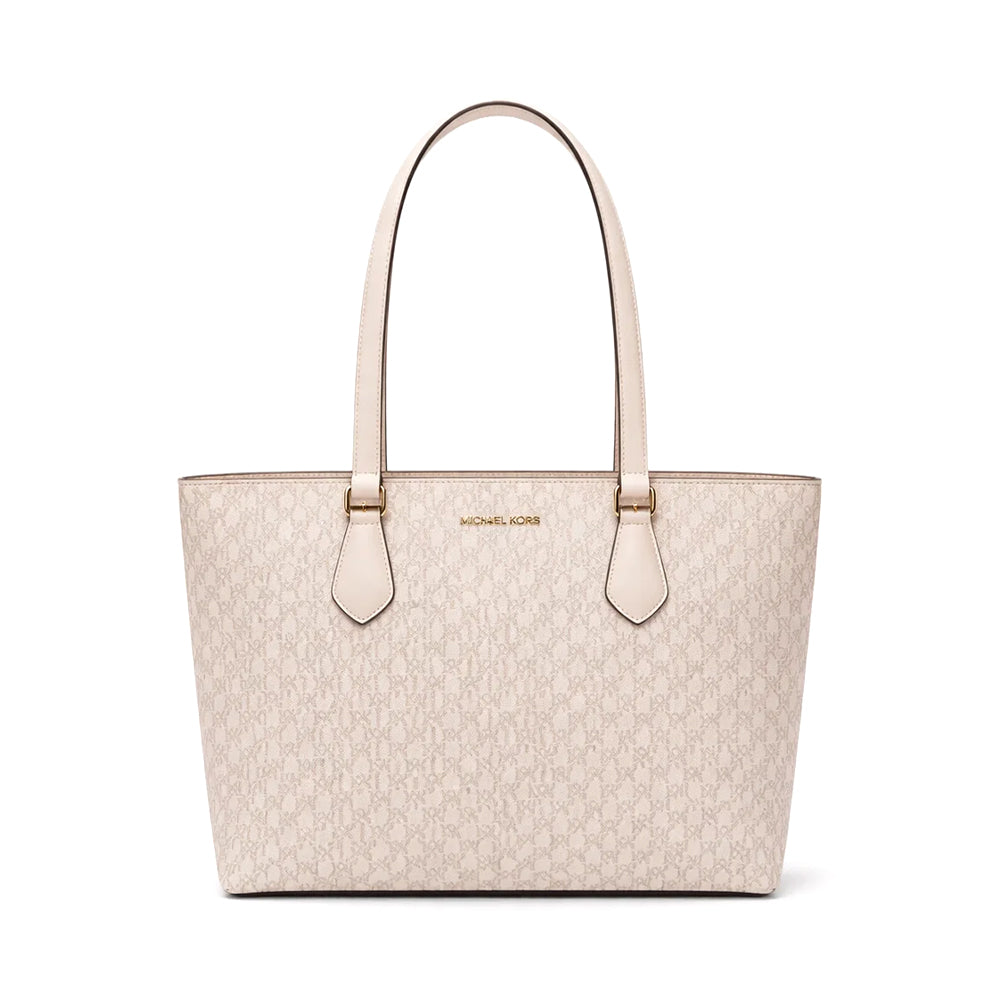 MK SIGNATURE SHOULDER CARRY BAG SHEILA 35S4G6HT9B VANILLA (I Default Title - MamasJan Ladies Shoes & Bags