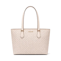 MK SIGNATURE SHOULDER CARRY BAG SHEILA 35S4G6HT9B VANILLA (I Default Title - MamasJan Ladies Shoes & Bags