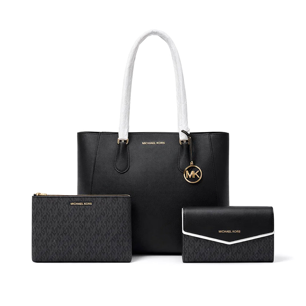 MK SHOULDER BAG 3-P 35R3GCFT3T BLK (IR) Default Title - MamasJan Ladies Shoes & Bags