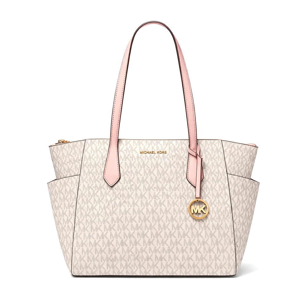 MK SIGNATURE TOTE BAG 35F5G6AT2B PWDR BLSH (IR) Default Title - MamasJan Ladies Shoes & Bags