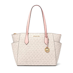 MK SIGNATURE TOTE BAG 35F5G6AT2B PWDR BLSH (IR) Default Title - MamasJan Ladies Shoes & Bags