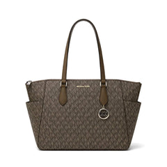 MK SINGATURE HAND CARRY/CROSS BODY BAG 35F5S6AT2V OLV(IR) Default Title - MamasJan Ladies Shoes & Bags