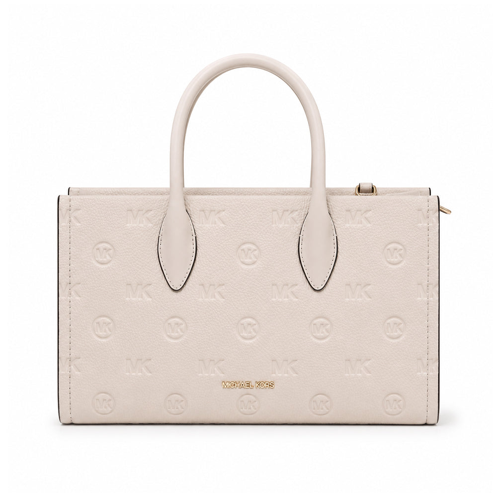 MK MIRELLA MD SATCHEL BAG 3556G7ZS2V LT CREAM (IR) Default Title - MamasJan Ladies Shoes & Bags