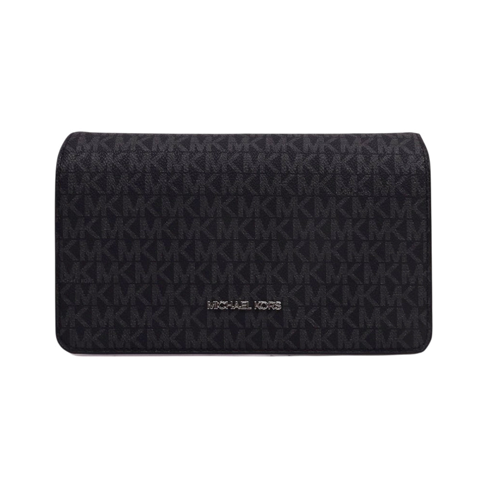 MK JET SET TRAVEL FULL FLAP XBODY 35F5STVC8B BLACK SIG (IR) Default Title - MamasJan Ladies Shoes & Bags