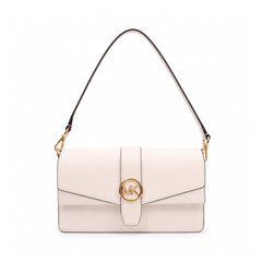 MK GREENWICH MD FLAP SH BAG 35S5GGRL2L LT CREAM (IR) Default Title - MamasJan Ladies Shoes & Bags