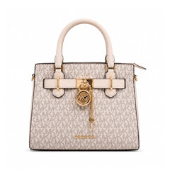 MK HAMILTON SM SATCHEL BAG 35F1GHMS1B LT CREAM MULTI (IR) Default Title - MamasJan Ladies Shoes & Bags