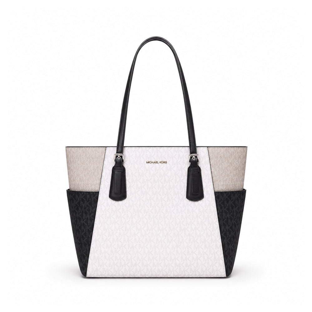 MK VOYAGER LG EW TOTE 35S5SV6T7B OPTIC WHITE MULTI (IR) Default Title - MamasJan Ladies Shoes & Bags