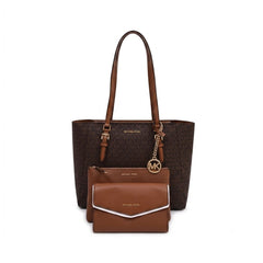 MK CHARLOTTE LG 3IN1 TOTE BAG 35F3GCFT9T BROWN SIG (IR) Default Title - MamasJan Ladies Shoes & Bags