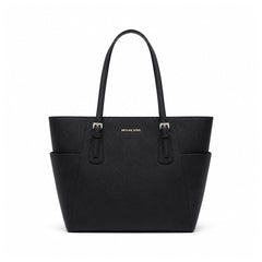 MK VOYAGER LG TOTE BAG LEATHER 35S5SV6T7L BLACK (IR) Default Title - MamasJan Ladies Shoes & Bags