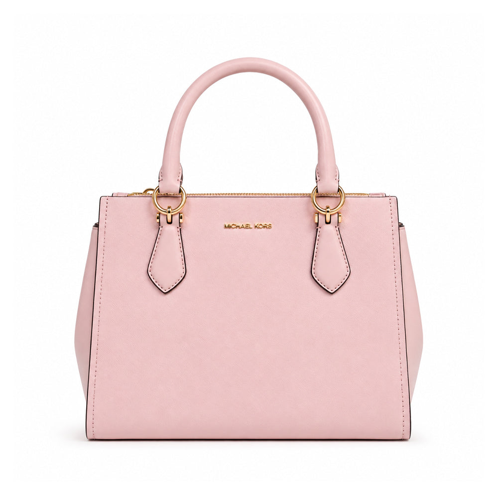 MK MARILYN MD SATCHEL LATHER 35F5G6AS2L POWDER BLUSH (IR) Default Title - MamasJan Ladies Shoes & Bags