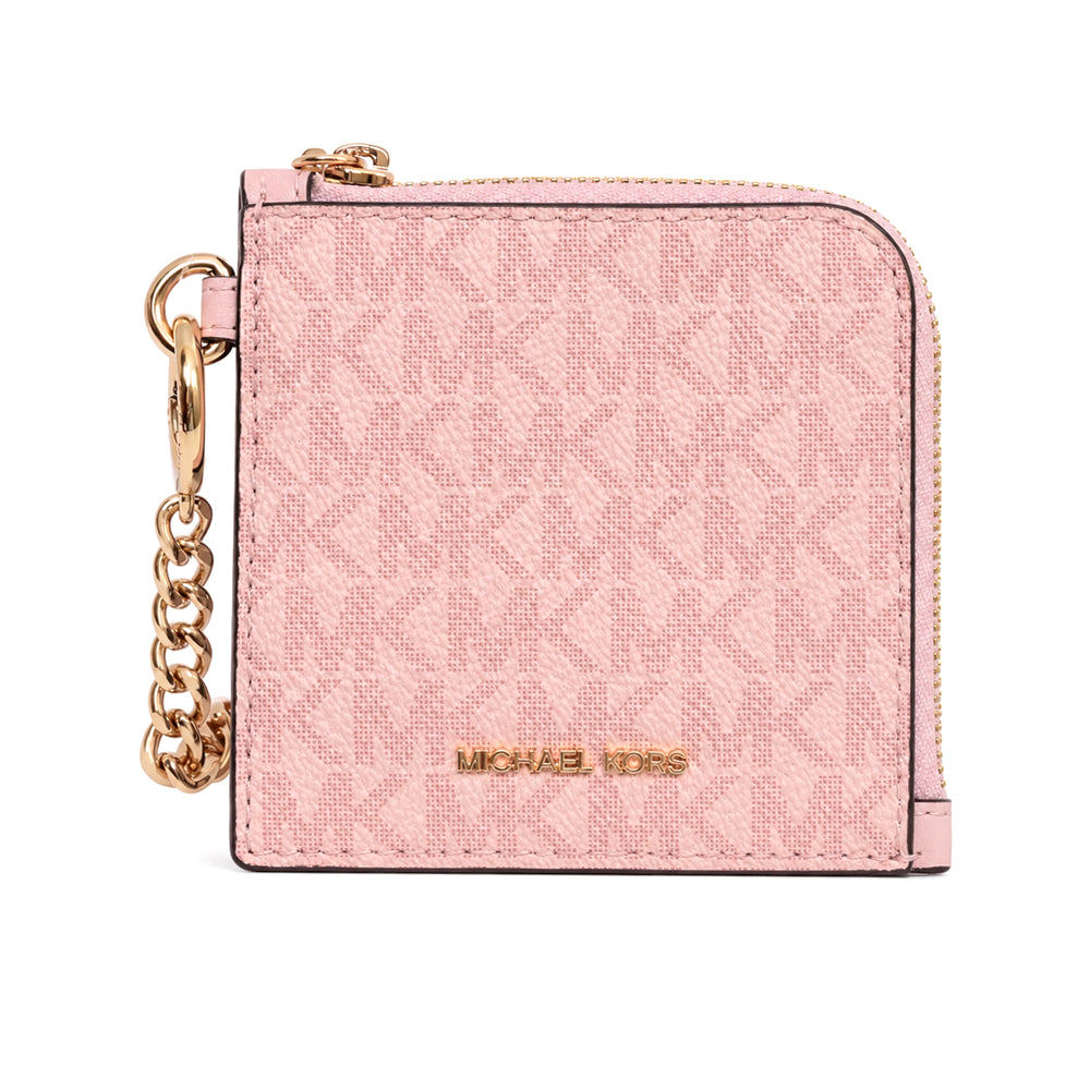MK JET SET TRAVEL WITH CHAIN CARD HOLDER 35S6GTVC6V PWD BLUS Default Title - MamasJan Ladies Shoes & Bags