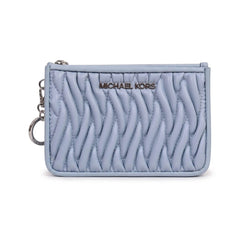 MK JET SET TRAVEL CARD HOLDER 35S6STVP1Y PALE OCEAN (IR) Default Title - MamasJan Ladies Shoes & Bags