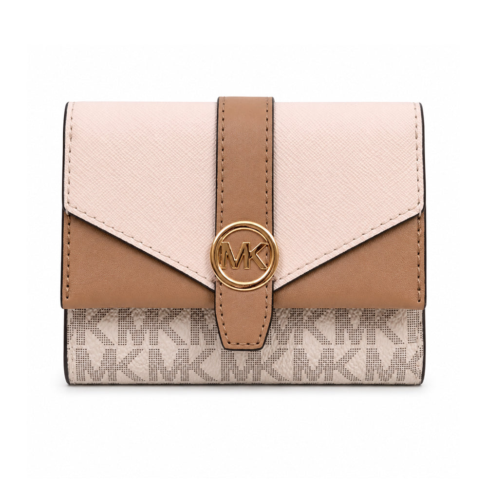 MK GREENWICH TRIFOD WALLET 35R6GGRE6B LT CREAM (IR) Default Title - MamasJan Ladies Shoes & Bags