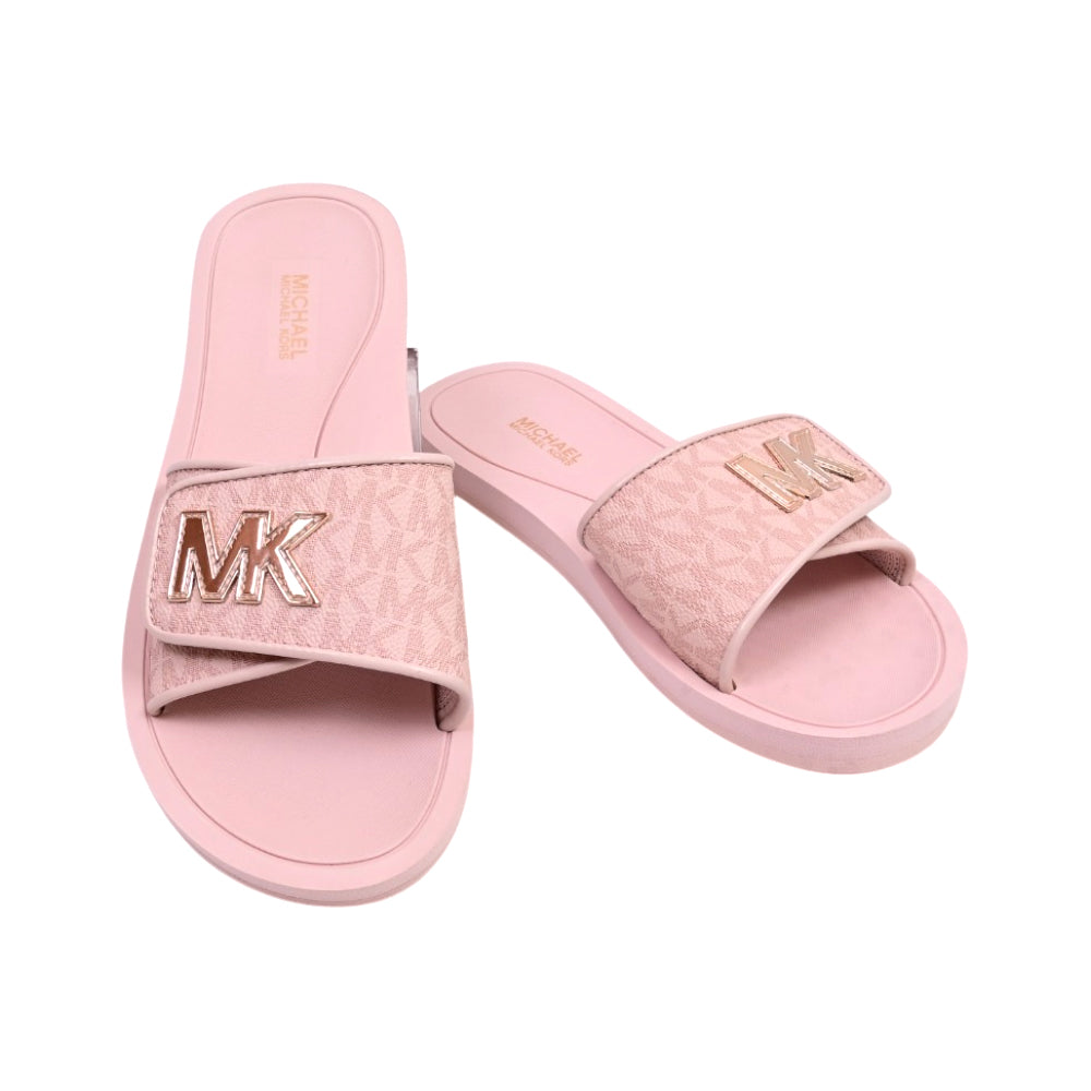 MK SIG PALMER SM SLIDE 49S4PLFA1B PWD BLUSH 7M (IR) Default Title - MamasJan Ladies Shoes & Bags
