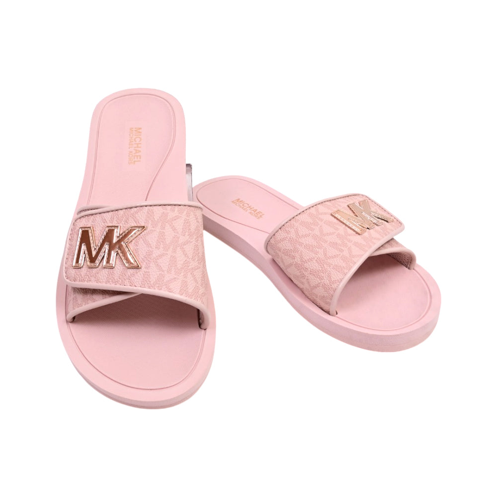 MK SIG PALMER SM SLIDE 49S4PLFA1B PWD BLUSH 8M (IR) Default Title - MamasJan Ladies Shoes & Bags