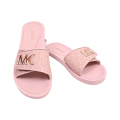 MK SIG PALMER SM SLIDE 49S4PLFA1B PWD BLUSH 8M (IR) Default Title - MamasJan Ladies Shoes & Bags